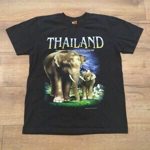 VTG Joligolf Thailand Elephant Adult Large Shirt Nature Southeast Asia Safari